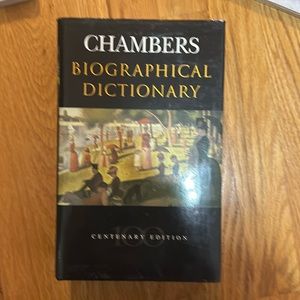 Hardcover Book Chambers Biographical Dictionary great condition